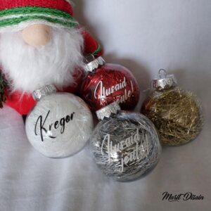 NIMEGA JÕULUKUUL 8cm (hõbedaga)