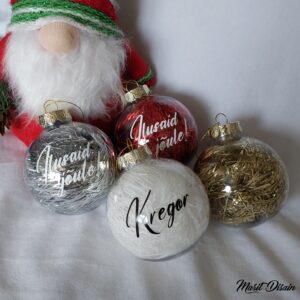 NIMEGA JÕULUKUUL 8cm (kuldsega)